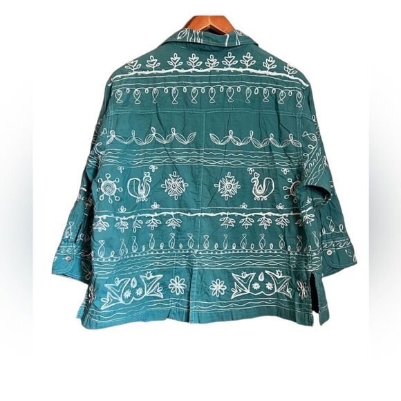 3 for $30! Chicos embroidered button down shirt - Picture 10 of 10